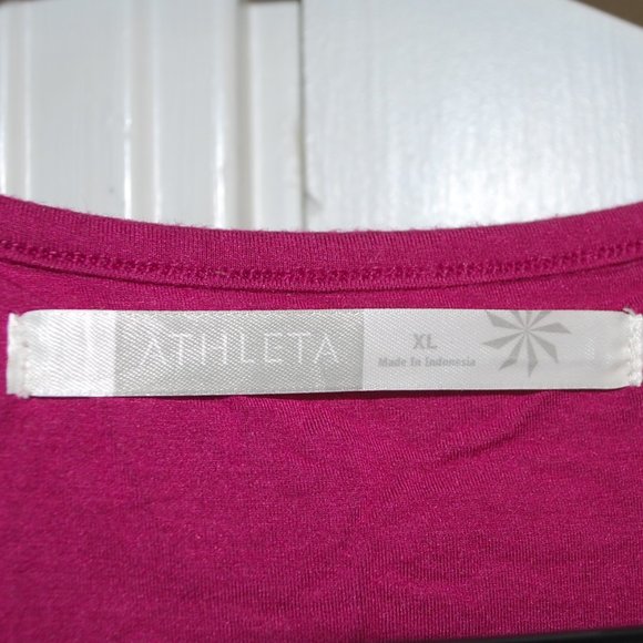 Athleta Tank, Built-in Shelf Bra, Burgundy - Picture 7 of 8